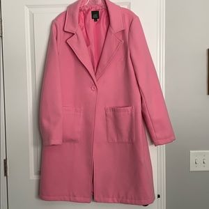 New PINK trench coat L